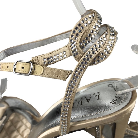 NWOT LAUREN RALPH LAUREN STEPHANIE Strappy Heeled Sandals - Picture 5 of 12